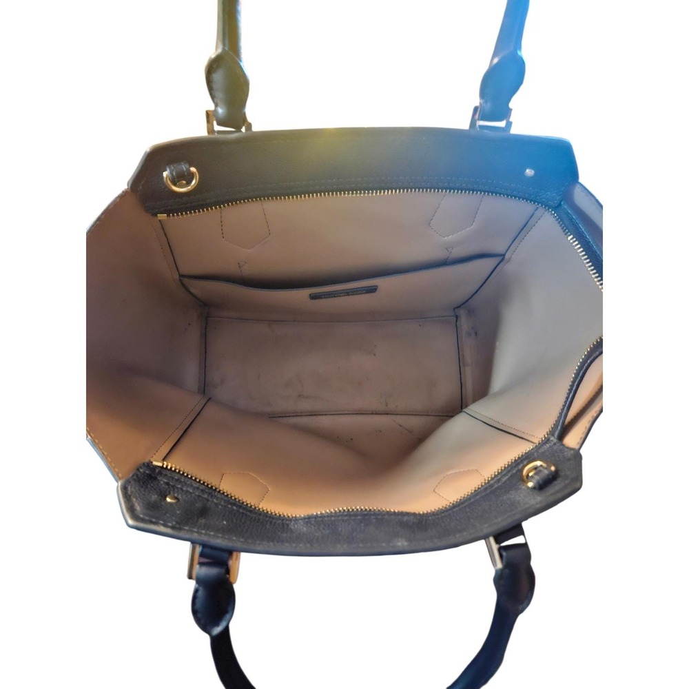 MICHAEL KORS Black Leather Satchel Tote Handbag‎ Gold Hardware - Picture 4 of 5